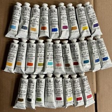 Winsor  Newton Artists  Oil Colour 37ml Lot 28 Tubes Assorted Colors