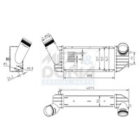 Meat & Doria LadeluftküHler LLK FüR CitroëN Berlingo 2.0 Hdi 90 Peugeot Partner