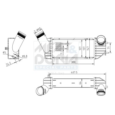 Meat & Doria LadeluftküHler LLK FüR CitroëN Berlingo 2.0 Hdi 90 Peugeot Partner-image