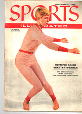 Sports Illustrated Skeeter Werner Olympic Skier Nov 21 1955 NO LABEL/ALAN AMECHE