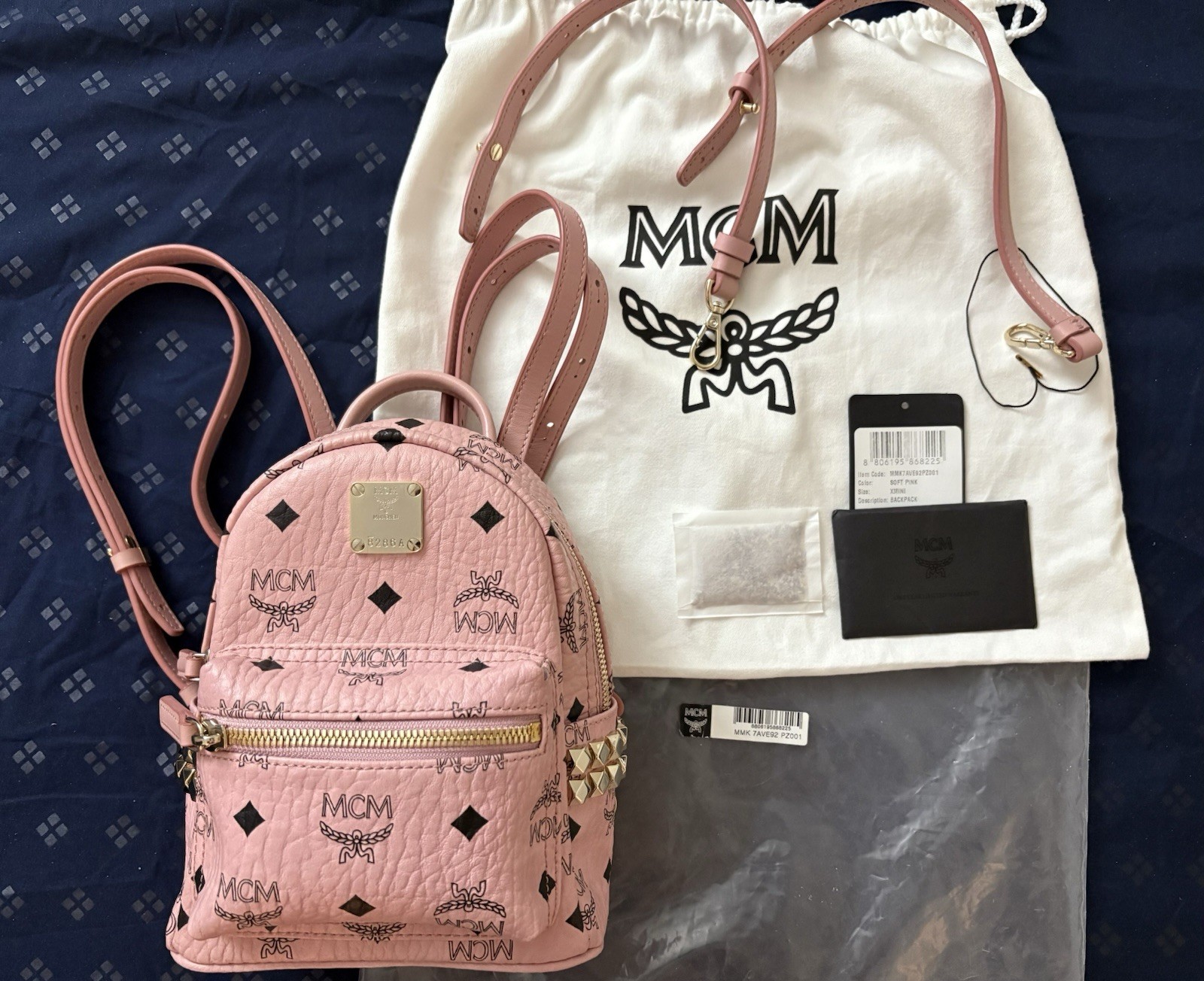 Visetos Mcm Bebe Boo Mini BRAND NEW MCM Stark Bebe Boo Side Studs