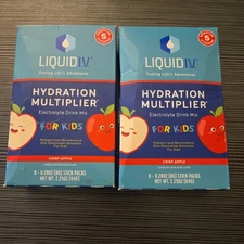 Liquid I.V.® Hydration Multiplier® +Kids - Crisp Red Apple | Electrolyte Powder 