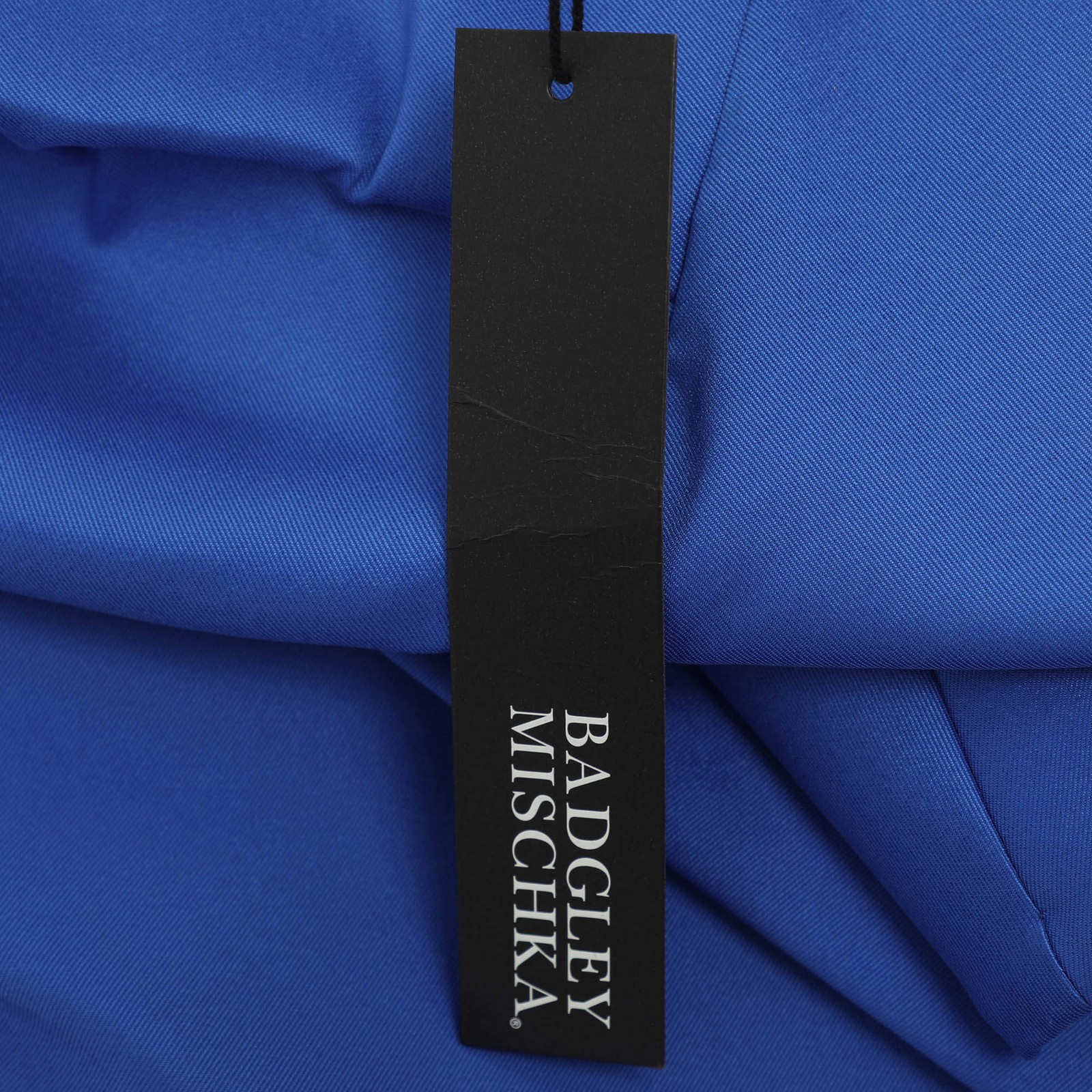 Badgley Mischka Blue Strapless Ruffled Dress S image 8
