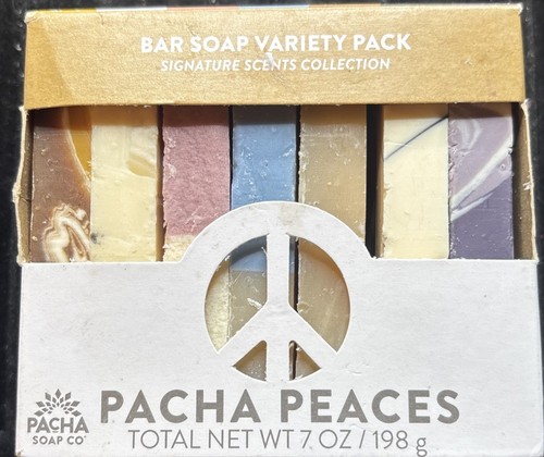 PACHA PEACES Bar Soap Variety Pack Signature Scents Collection 7 BARS