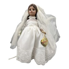 Vintage Effanbee 51 Bride Doll African American Sleep Eyes Lace Gown Veil