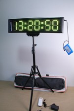 25 RGB 7-Color LED Race Clock Tripod Timer Co...