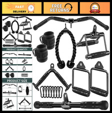 Cable Machine Attachment Set for Gym Workouts