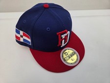 DOMINICAN REPUBLIC WBC Baseball NEW ERA 59FIFTY Fitted Cap Kids 6 5/8 NWT $37.99