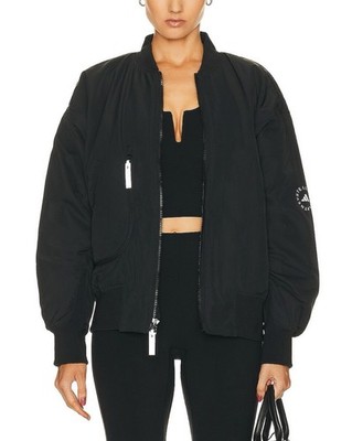 ADIDAS BY STELLA MCCARTNEY WOMEN S BLACK ASMC SW BOMBER JACKET SIZE XL IP1370