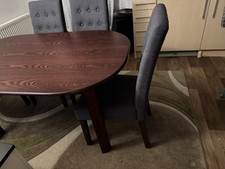 6-Seater Dining Table and Chairs Wood