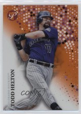2022 Topps Pristine Orange Refractor 1/25 Todd Helton #186 HOF 04br