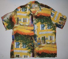 Vtg XL Jams World Rayon Hawaiian Shirt M630RE-CAFE Cafe De France Aloha