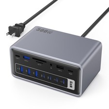 20in1 USB Docking Station,300W Charging Station,Triple Display USBC Hub with ...