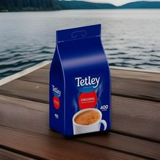 Tetley Original Tea Bags 400 Pack, 1.25kg, Black Tea 0.04 per strip