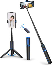 ATUMTEK Selfie Stick Tripod, 3-In-1 Extendable Aluminum Phone Tripod with Detach