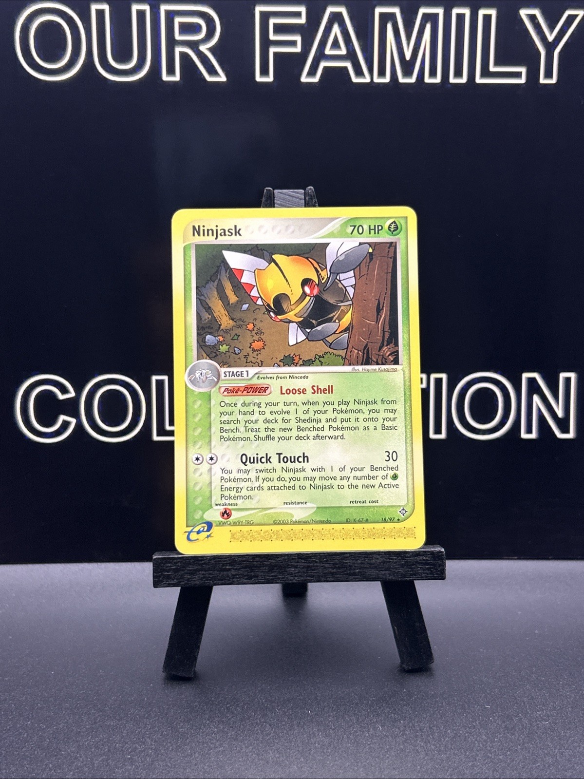 Ninjask 18/97 EX Dragon 2003 Non Holo Rare Nintendo Pokemon Card