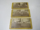 Three Stereo Views Rutland [VT] Military School At Lake Bomoseen 1870's