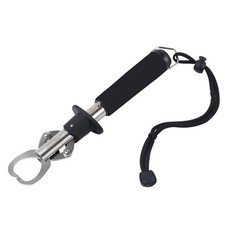 Fish Lip Grip With Scale Stainless 40 Lb Holding Tool