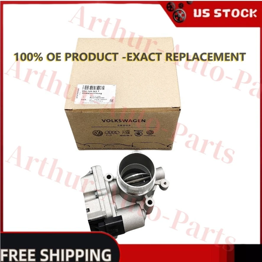 NEW OEM Throttle Body 03G-128-063-T 03G128063T For Volkswagen Golf Jetta Audi A3 - Изображение 3 из 4