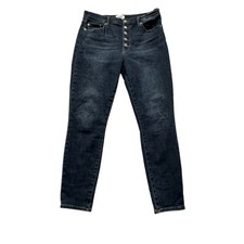 Pistola Jeans Women's 30 Ankle Exposed Button Fly Slim Skinny