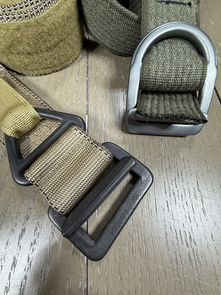 Eagle Industries Riggers Belts Large VOGT Buckle Tactical Web Coyote OD Lot 2 - Image 2 of 4