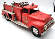 1950's Tonka No. 5 Suburban Pumper Fire Truck Pressed Steel Lot. C10