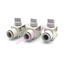 SMC VHK3-04F-04F Blue Rotary Knob Pneumatic Manual Control Valve New ✦KD
