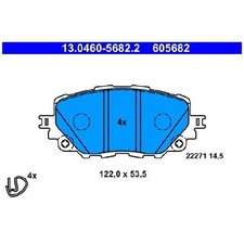 Satz Bremsbeläge Bremsklötze vorne für Mazda MX-5 4 ND RF | 24631131