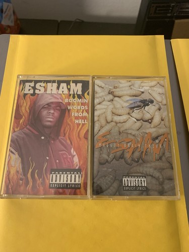 Esham Boomin Words From Hell Maggot Brain Theory Cassette lot rap Hip-Hop