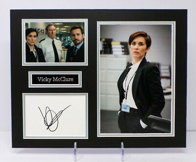 Vicky McCLURE Kate FLEMMING Line of Duty Signed & Mounted Display AFTAL RD COA