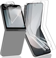 Screen Protector for Samsung Galaxy Z Flip 6 5G  (TPU Inner/ Glass Outer/Lens )