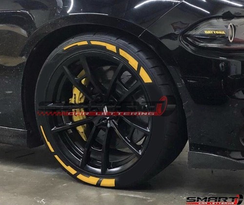 Tire Car Letter Stickers Permanent Custom White Text Decal Wheel Stickers Kit - Picture 15 of 18