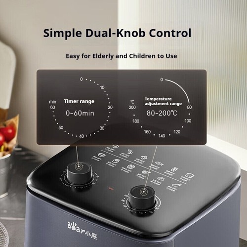 6.2L BEAR Air Fryer Electric Oven Oil Free LCD Display Healthy Cooker Kitchen AU - Bild 7 von 9