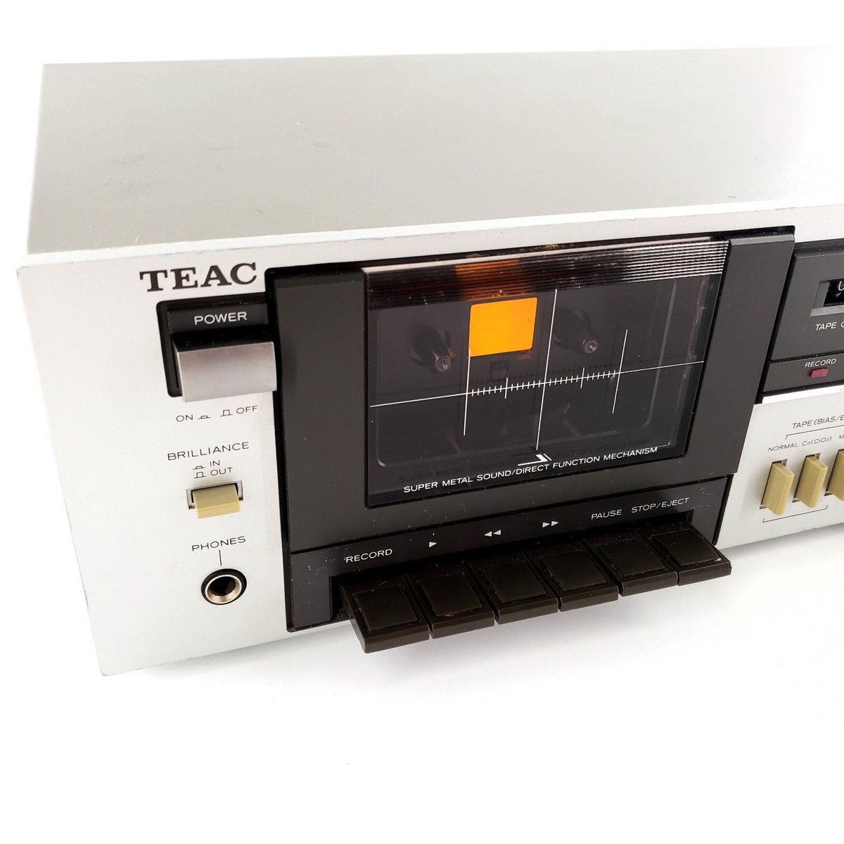 Vintage TEAC V-30 Audio Stereo Cassette Tape Deck Tested Vintage TEAC V-30 Audio Stereo Cassette Tape Deck Tested