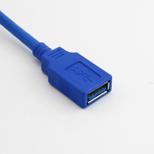 USB 3.0 A Female Jack To Female Socket 1FT Super Fast Extension Cable Cord Blue - 第 6/7 張圖片