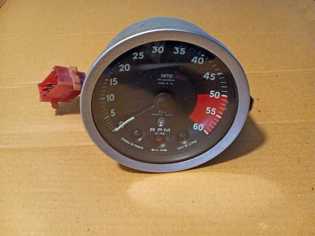 SMITHS TACHOMETER- MASERATI SEBRING MISTRAL original part