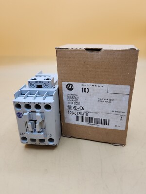 ALLEN BRADLEY 100-C12DJ10 SER.A CONTACTOR 24V NSNP 3 Pole 600 Vax Max New