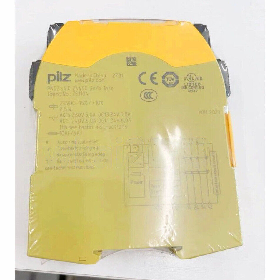 1PCS New Pilz 751104 Safety Relay PNOZ S4 C 24VDC 751104 Deliver quickly
