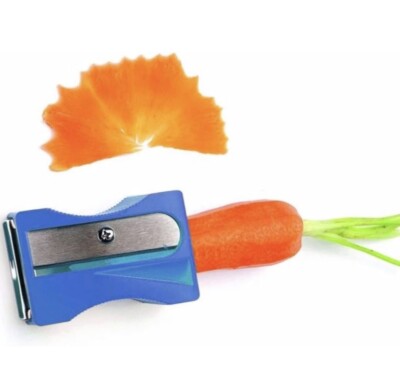 Blau - Bleistiftspitzer - Gemüse-, Obst-, Hobel-, Schneider- und Karottenschäler