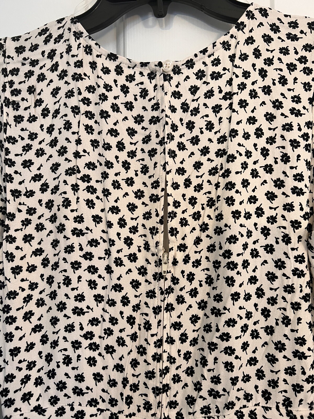 FILA ROW A FLOUNCE abito manica lunga avorio donna taglia L nuovo con etichette