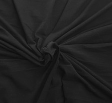 Black Micro Modal Supima Cotton Spandex Fabric Jersey Knit by Yard12/27/17 AA