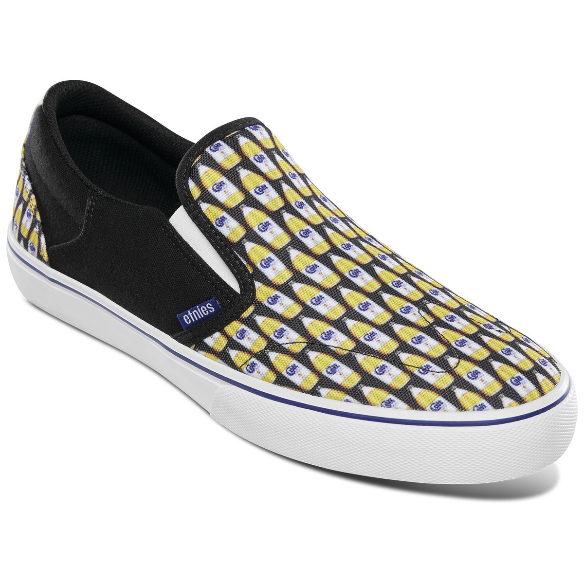 Etnies Marana Slip On Colt 45 Canvas Skate Board Shoes Sz 8 Etnies Marana Slip X Colt 45 Shoes - multicolor (white/print) main image 2