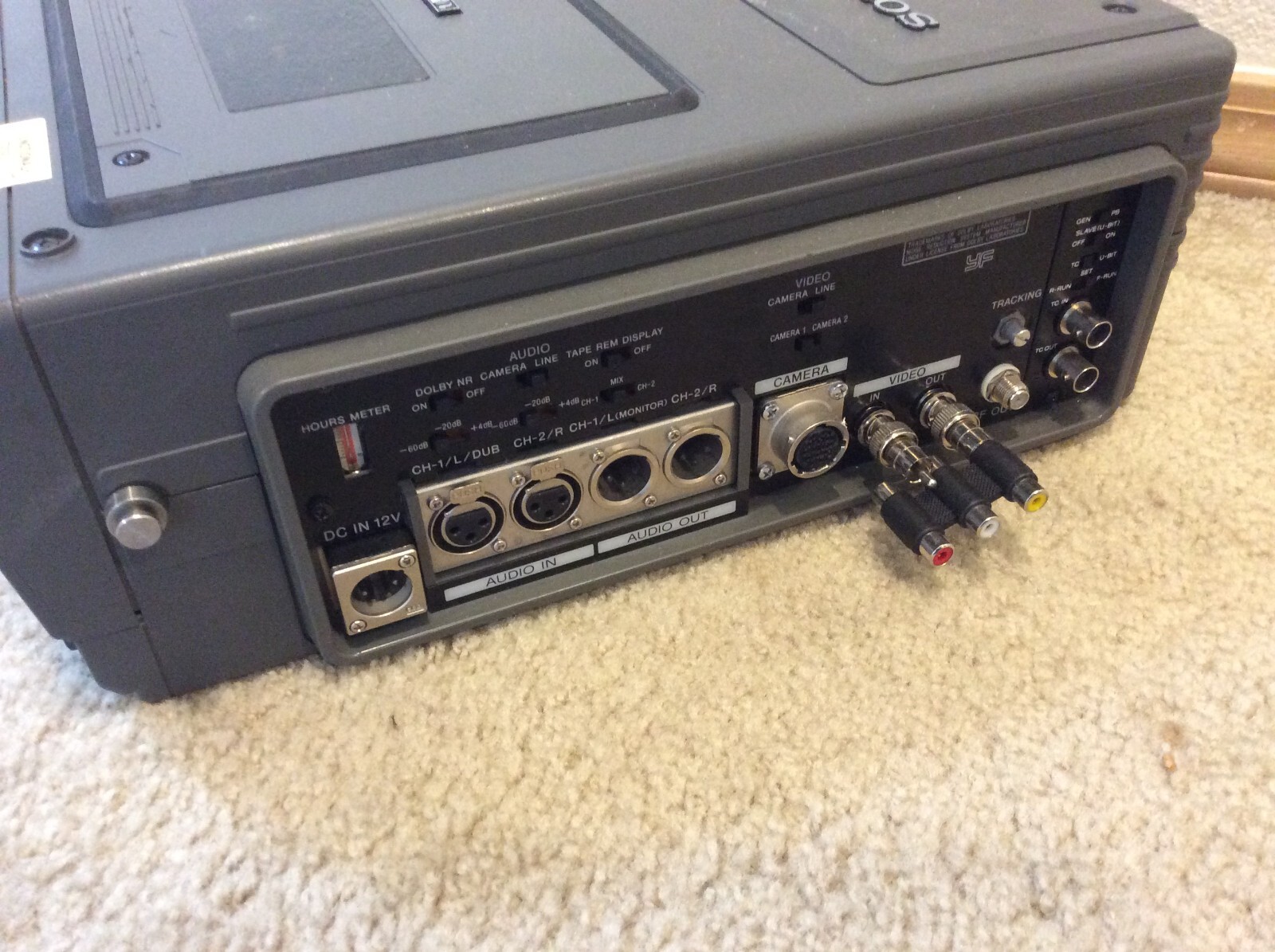 Sony UMatic S SP VO8800 Portable Videocassette Recorder eBay