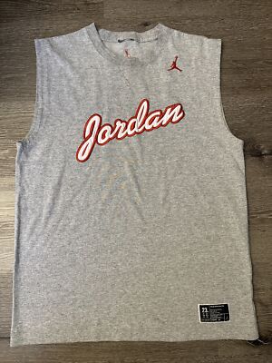 Boys Jordan Sleeveless Gray Shirt Size Large | eBay