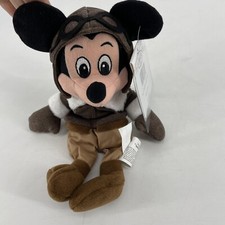 Pilot Mickey ready navigate plane to Disney mbbp beanie bean bag plush