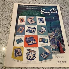 1954 Evening In Paris Gift Sets Vintage Ad Christmas Great Color 11x8 Bourjois