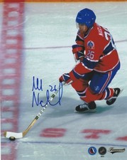 VINTAGE MATS NASLUND SIGNED MONTREAL CANADIENS 8x10 PHOTO #2 Autograph