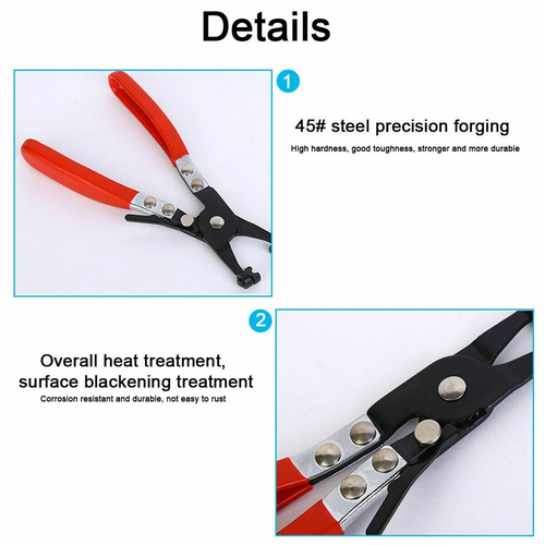 115x Fastener 6-10mm Spring Clip/Plier Fuel Water Line Hose Pipe Air Tube Clamps - 第 10/16 張圖片