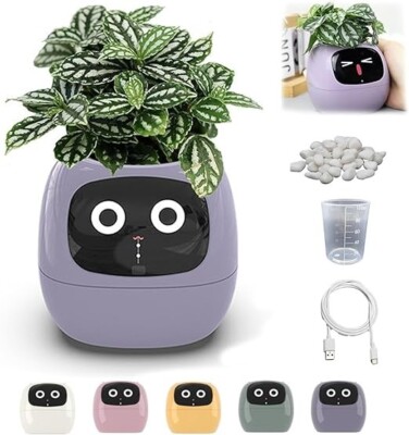 Ai Smart Planter Smart Plant Care Pot Ai Chips 7 Sensors 49 Expressions