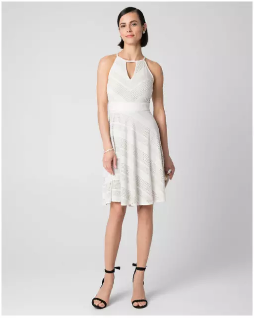 White dress top le chateau